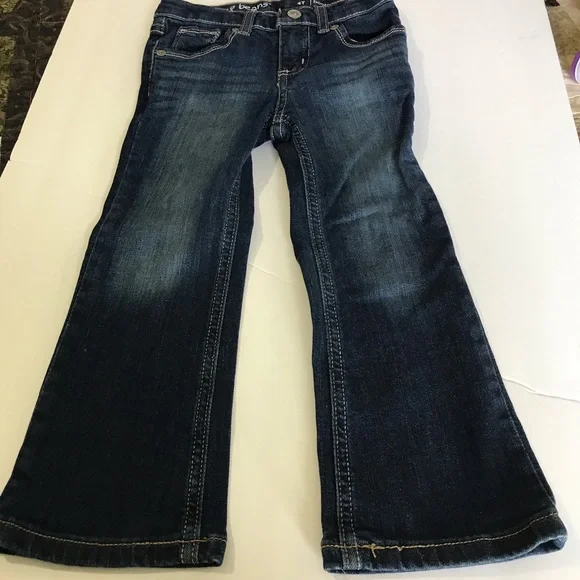 Jumping Beans Girl’s 4T Dark Blue Distressed Denim Jeans. - Picture 1 of 10
